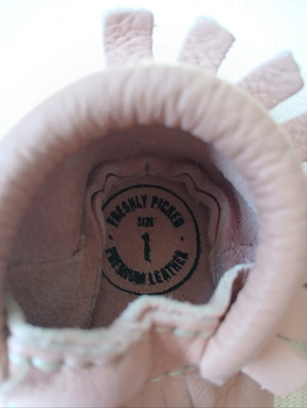 FP Kids Pink Leather Fringe Moccasin Baby Shoes